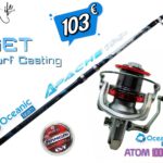 Σετ Ψαρέματος Surf Casting Καλάμι Oceanic Apache 4.00 - 4.20m C.W: Max 150gr και Μηχανισμός Oceanic ATOM 10000 Max Drag 15kg