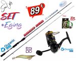 Σετ Ψαρέματος Eging Καλάμι Oceanic Egido 2.60m Egi Size #2.5 - #3.5 και Μηχανισμός Oceanic Dalibor 3000HS