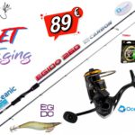 Σετ Ψαρέματος Eging Καλάμι Oceanic Egido 2.60m Egi Size #2.5 - #3.5 και Μηχανισμός Oceanic Dalibor 3000HS