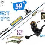 Σετ Ψαρέματος Eging Καλάμι Robinson Magnetic 2.40m C.W:5-25gr Egi Size #2.0 - #3.5 και Μηχανισμός Oceanic Dalibor 3000