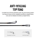 Σετ Ψαρέματος Slow Jigging Ζοκα Καλάμι NOEBY LEISURE 1.96m C,W: 30-260 / 100 - 350gr και Μηχανισμός NOEBY JG 1500 / 2500 Max Drag 15kg / 25kg - Image 19