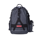 NOEBY Τσάντα ψαρέματος πλάτης αδιάβροχη 40 x 30 x 16cm Waterproof Graphite Backpack Bag - Image 2