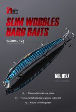 Combo x4 Τεχνητών Δολωμάτων NOEBY NOEBY Slim Minnow 130mm 12g Floating Long Casting Jerkbait - Image 2
