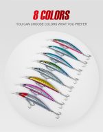 Combo x4 Τεχνητών Δολωμάτων NOEBY JERK MINNOW 110mm 19gr και Θήκη Τεχνητών (L) Sea Life Fishing - Image 11
