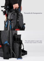 NOEBY Τσάντα ψαρέματος πλάτης αδιάβροχη 40 x 30 x 16cm Waterproof Graphite Backpack Bag - Image 12