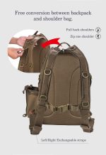 NOEBY Τσάντα ψαρέματος πλάτης αδιάβροχη 40 x 30 x 16cm Waterproof Graphite Backpack Bag - Image 10