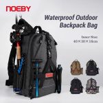 NOEBY Τσάντα ψαρέματος πλάτης αδιάβροχη 40 x 30 x 16cm Waterproof Graphite Backpack Bag
