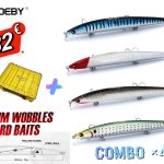 Combo x4 Τεχνητών Δολωμάτων NOEBY NOEBY Slim Minnow 130mm 12g Floating Long Casting Jerkbait