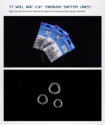 Noeby-Heavy Duty Stainless Solid Ring 50pcs - Image 5