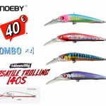 Ψαράκια Συρτής NOEBY Versatile Trolling Minnow 14 cm / 50gr Combo x4