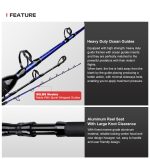 Καλάμι Ψαρέματος Συρτής NOEBY BIG GAME TROLLING ROD 1.66m / C.W: 30-50LB - 1.70m / C.W:80LB MITSUBISHI CARBON - Image 8