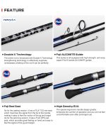 Καλάμι Ψαρέματος Slow Jigging Zoka NOEBY VOYAGER 1.96m C.W: 30-260gr / 100 -350gr Torayca Carbon Fuji Guides - Image 9