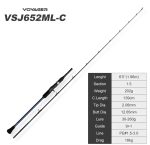 Καλάμι Ψαρέματος Slow Jigging Zoka NOEBY VOYAGER 1.96m C.W: 30-260gr / 100 -350gr Torayca Carbon Fuji Guides - Image 11