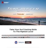 Καλάμι Ψαρέματος Surf Casting NOEBY SURF MASTER Tubular Tip 4.25m C.W:100-250gr Torayca Carbon Fuji Guides - Image 2