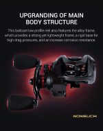 Μηχανισμός Ψαρέματος NOEBY NONSUCH PRO Bait Casting 7.3:1 Max Drag 8 kg - Image 7