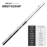 Καλάμι Ψαρέματος NOEBY BEAST Power Game Spinning 2.24m / c.w 14-70gr - 2.44m / c,w 28-90gr Fuji Guides Torayca Carbon - Image 9