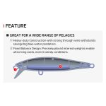 NOEBY Boyata Heavy Sinking Minnow 90hs 40gr - Image 6