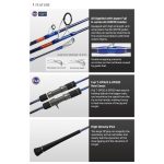 Καλάμι NOEBY Voyager Slow Pitch Jigging 1.83m Max 350gr / 1.77m Max 500gr / 1.77m Max 800gr Fuji Alconite Guides 100% Toray Carbon Japan - Image 11