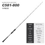 Καλάμι NOEBY Voyager Slow Pitch Jigging 1.83m Max 350gr / 1.77m Max 500gr / 1.77m Max 800gr Fuji Alconite Guides 100% Toray Carbon Japan - Image 18