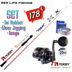 Προσφορά Σετ Ψαρέματος Slow Jigging Tai Rubber Tenya Καλάμι NOEBY Leisure K5 R TORAYCA Japan Carbon 1.83m C.W:30-300gr και Μηχανισμός NOEBY NONSUCH 1200P Max Drag 25kg - Image 20