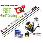 Προσφορά Σετ Surf Casting Καλάμι NOEBY Surf Master HYBRID 4.25m C.W:100 - 250gr TORAY JAPAN CARBON Fuji Guides και Μηχανισμός NOEBY LEGEND 7 6000 Max Drag 25kg
